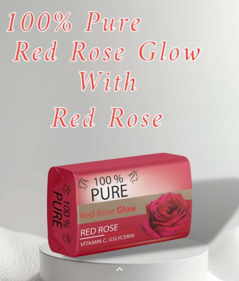 Red Rose Glow Beauty Soap